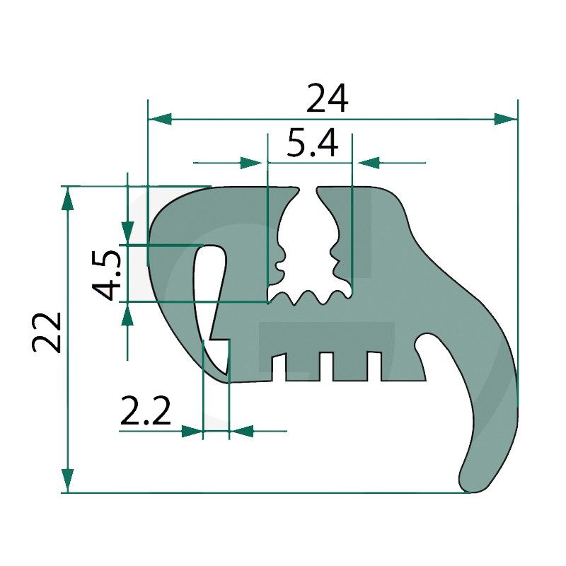 Uszczelka 5 m CASE 433 533 654921450/5