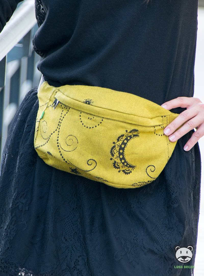 Saszetka biodrowa Luna Black&Gold