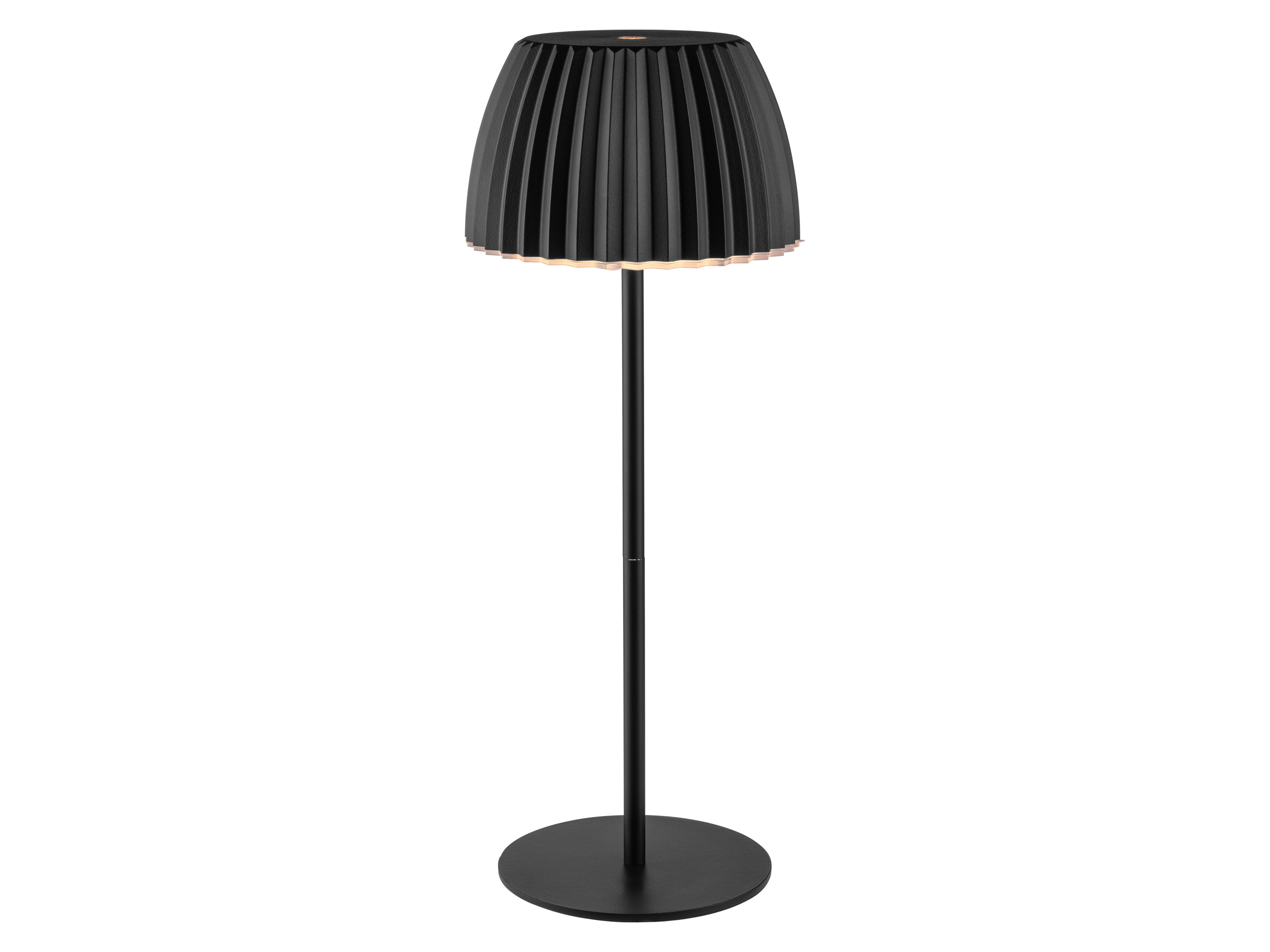 Livarno Akumulatorowa lampa stołowa Led, wys. 38 cm Czarny