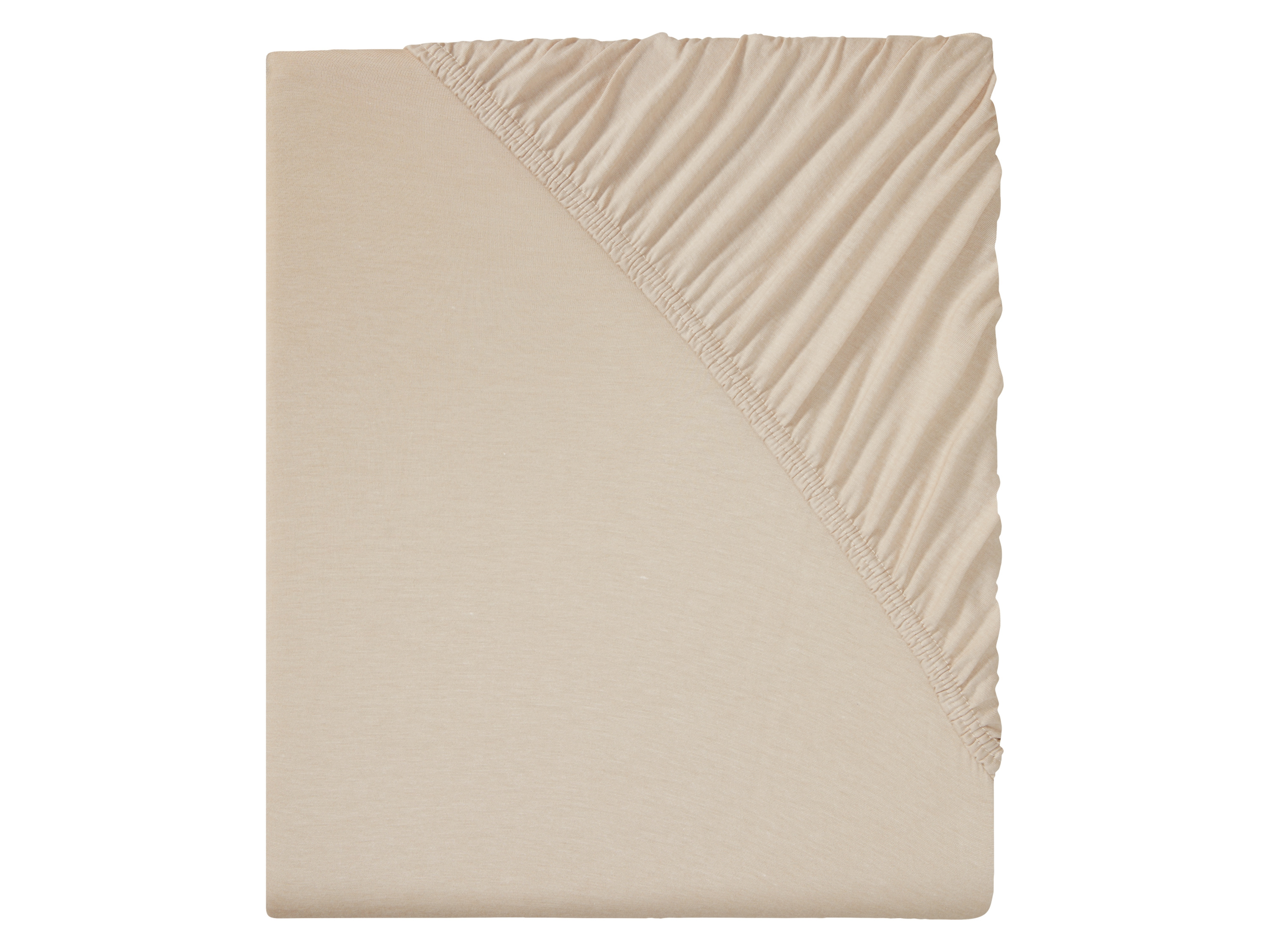 Livarno home Prześcieradło dżersejowe, 140-160 x 200 cm Beżowy