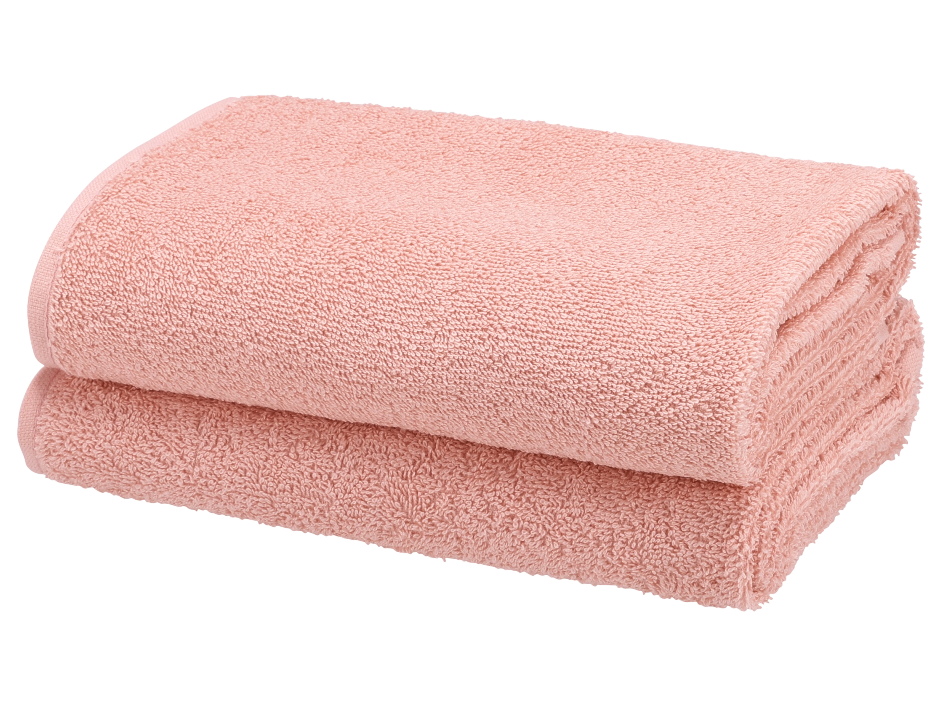 Livarno home Komplet 2 ręczników frotte, 50 x 100 cm Różowy