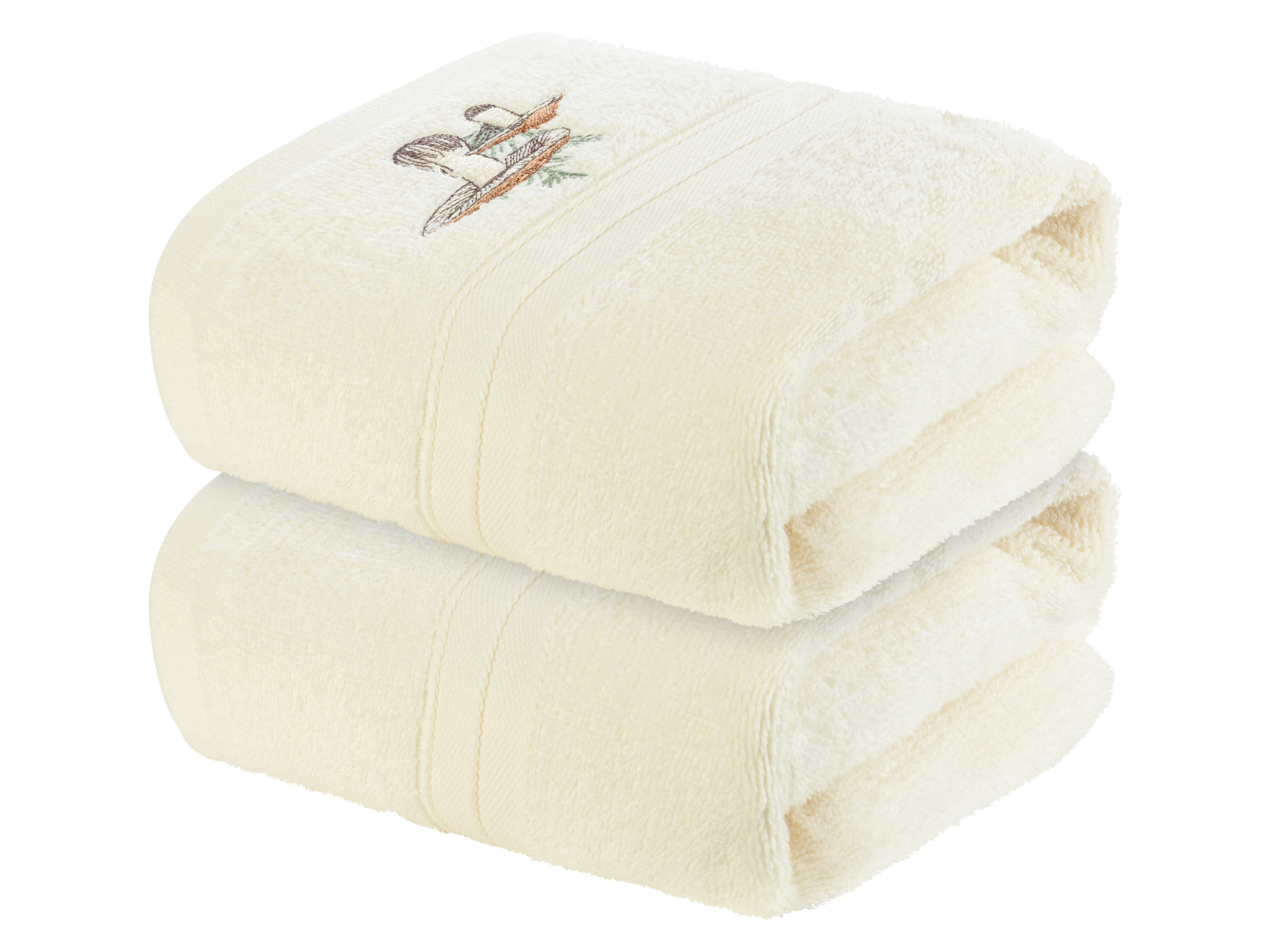 Livarno home Komplet 2 ręczników, 50 x 90 cm Biały