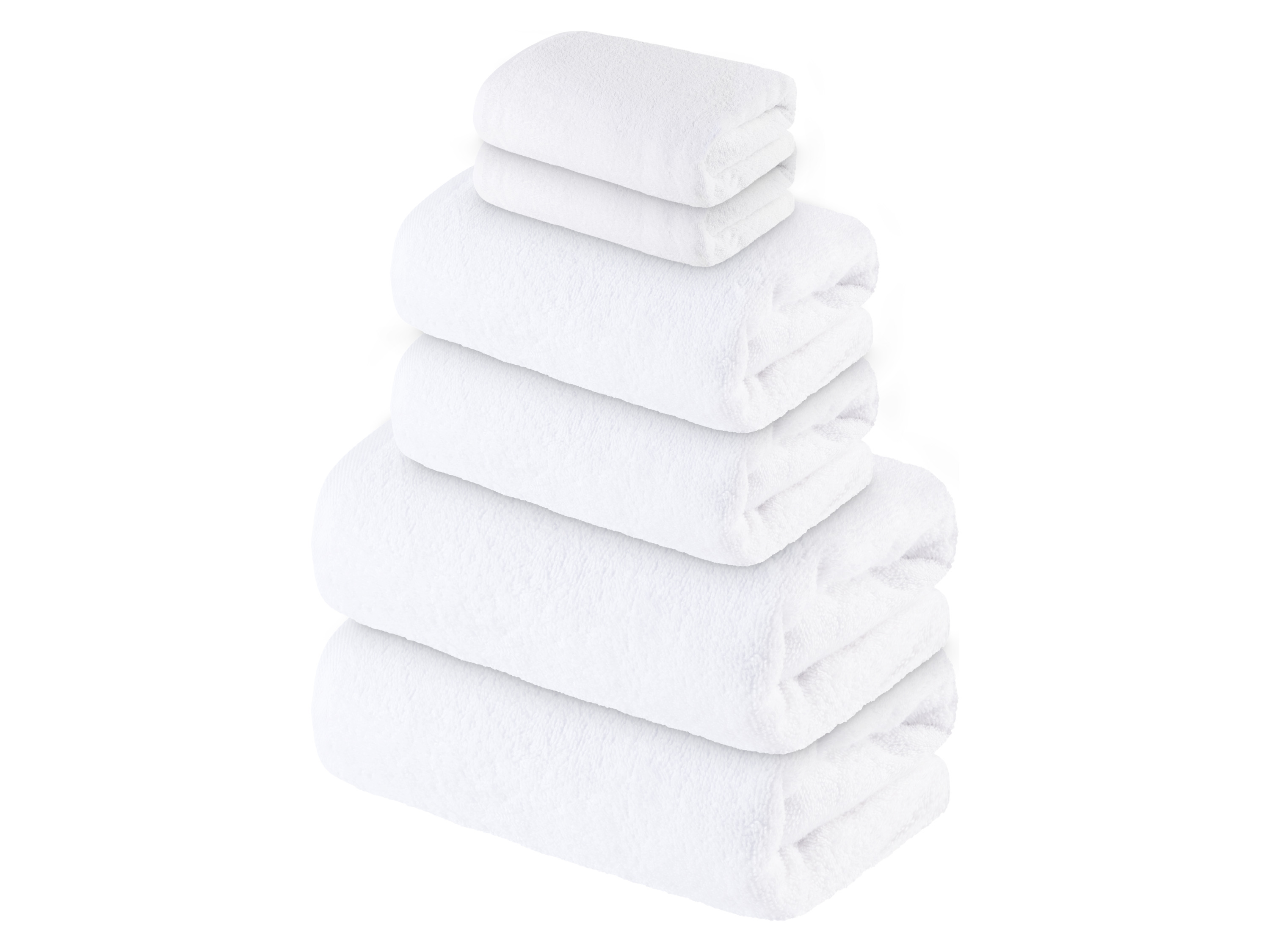 Livarno home Komplet 6 ręczników frotté Biały