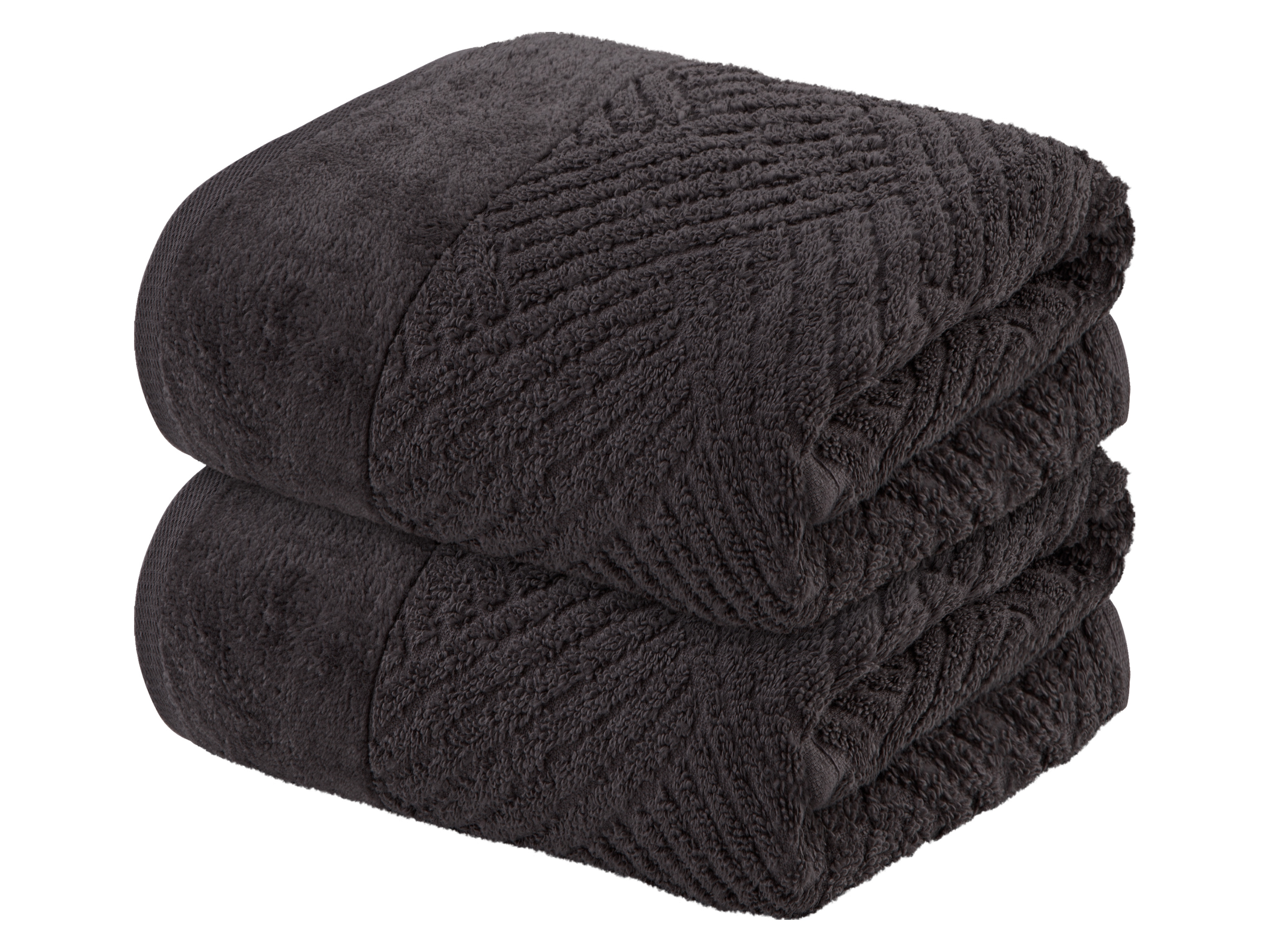 Livarno home Komplet 2 ręczników frotté, 50 x 100 cm Czarny