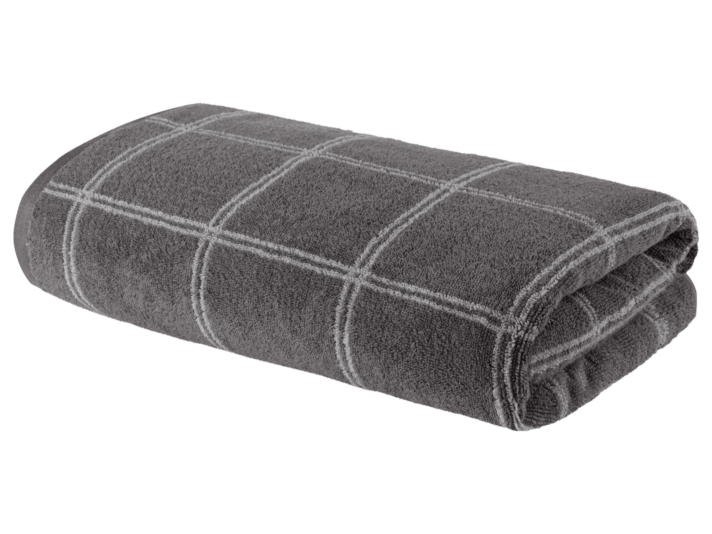 Livarno home Ręcznik kąpielowy frotte, 70 x 140 cm Szary