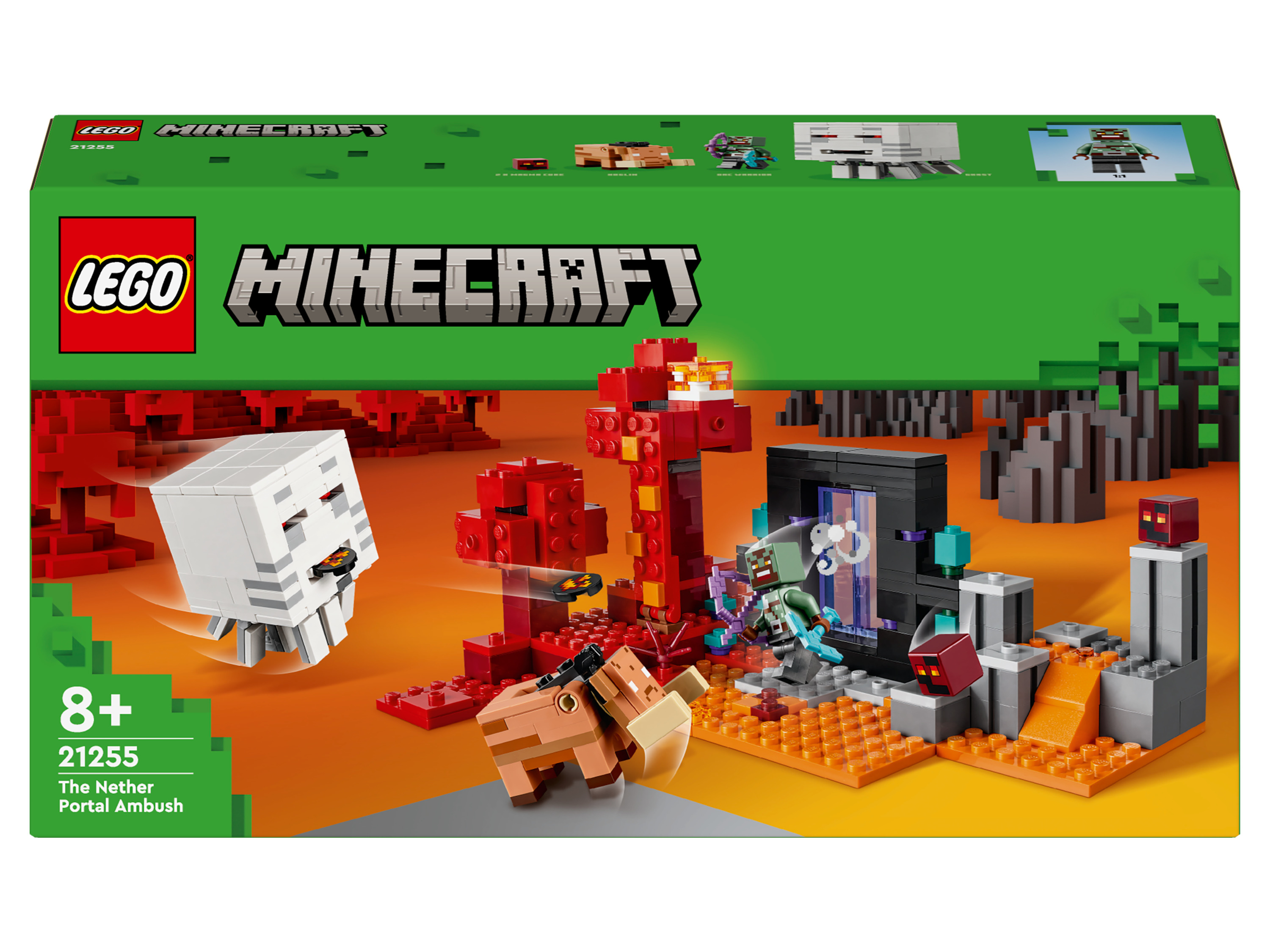 Lego Minecraft Zestaw klocków Lego 21255 »Zasadzka przy portalu do Netheru«