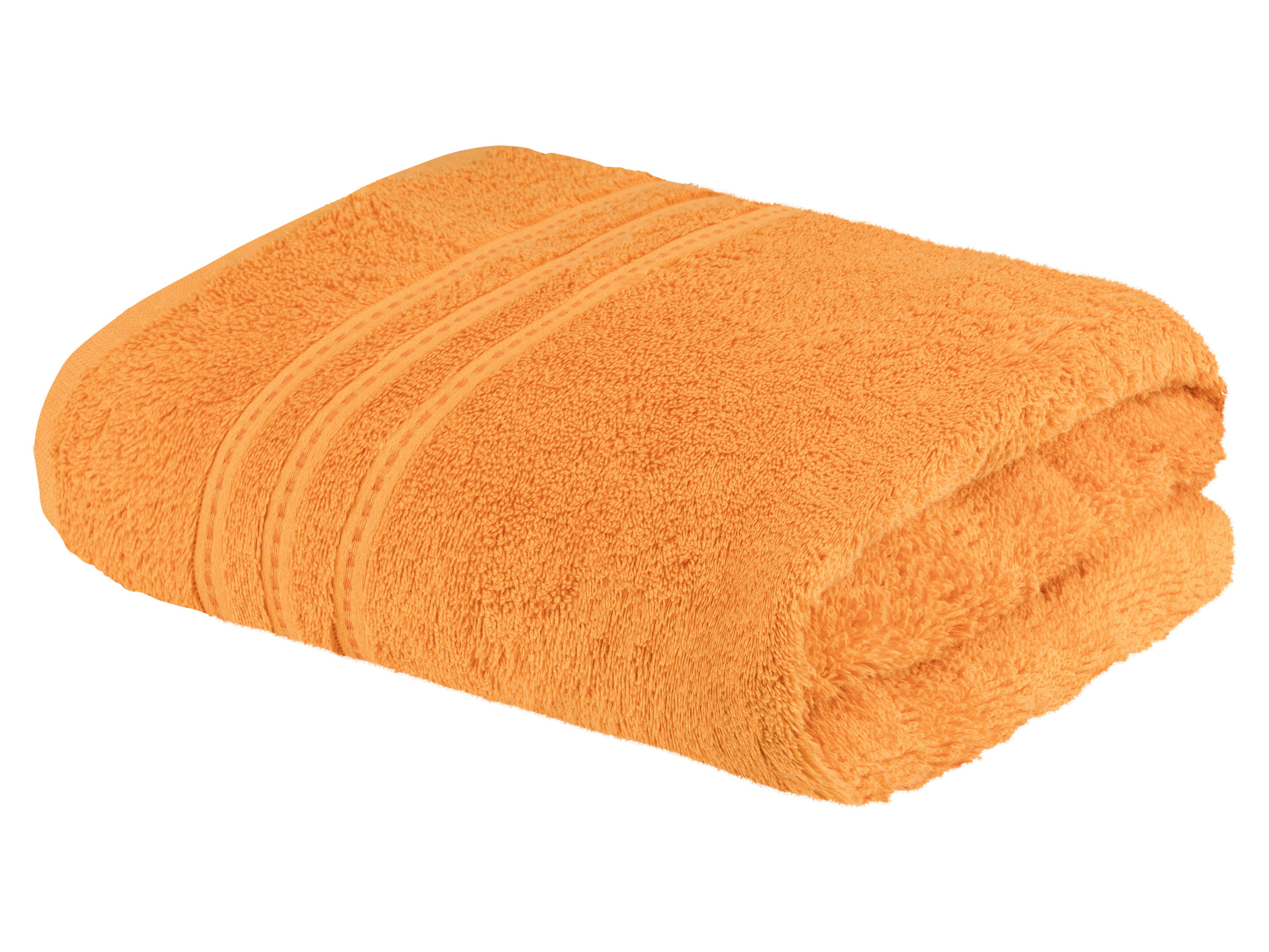 Livarno home Ręcznik frotté, 70 x 140 cm, 1 sztuka Żółty/paski