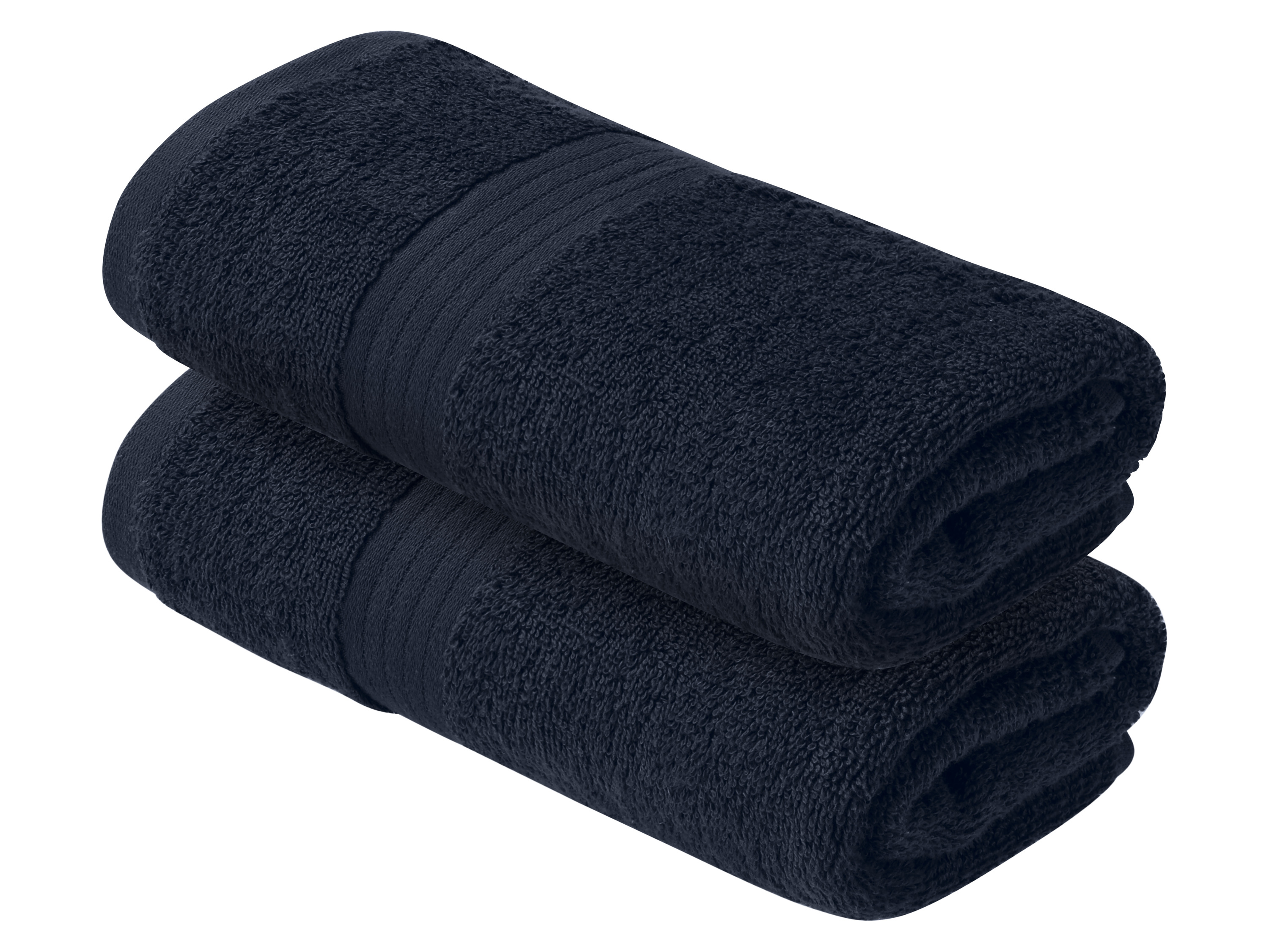 Livarno Komplet 2 ręczników frotté z bawełny, 50 x 100 cm Niebieski