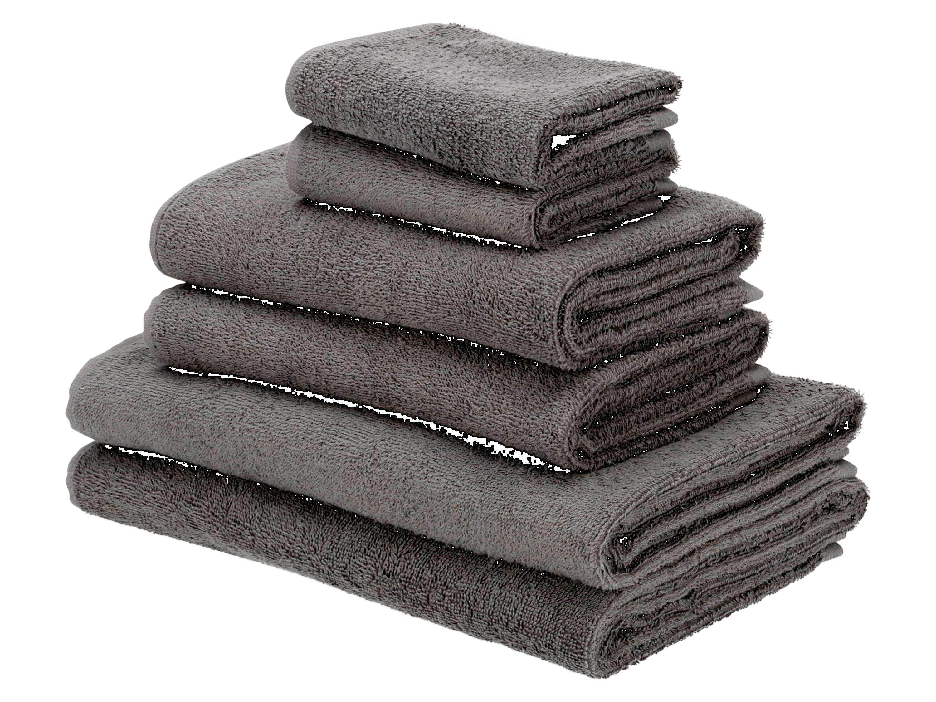 Livarno home Komplet 6 ręczników frotté Jasnoszary