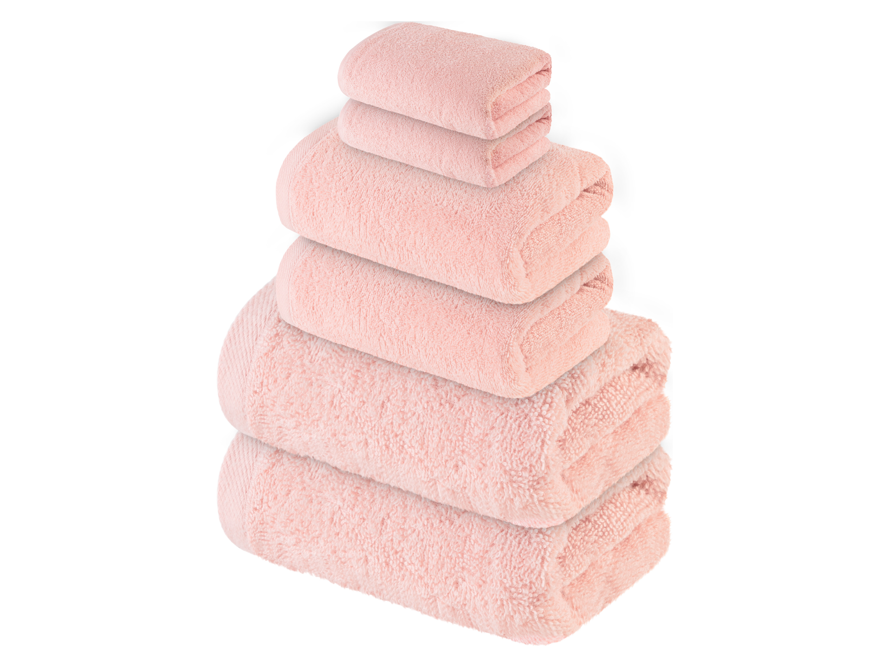 Livarno home Komplet 6 ręczników frotté Różowy