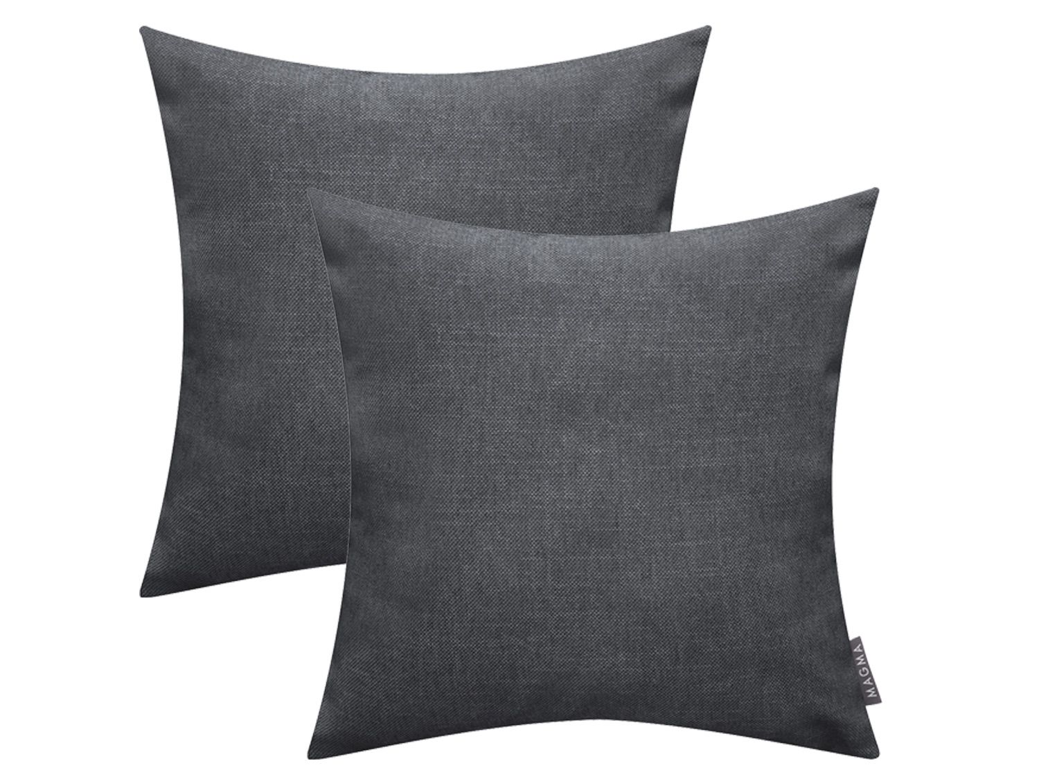 Magma Komplet 2 poszewek na poduszkę Riva 40 x 40 cm, Antracytowy