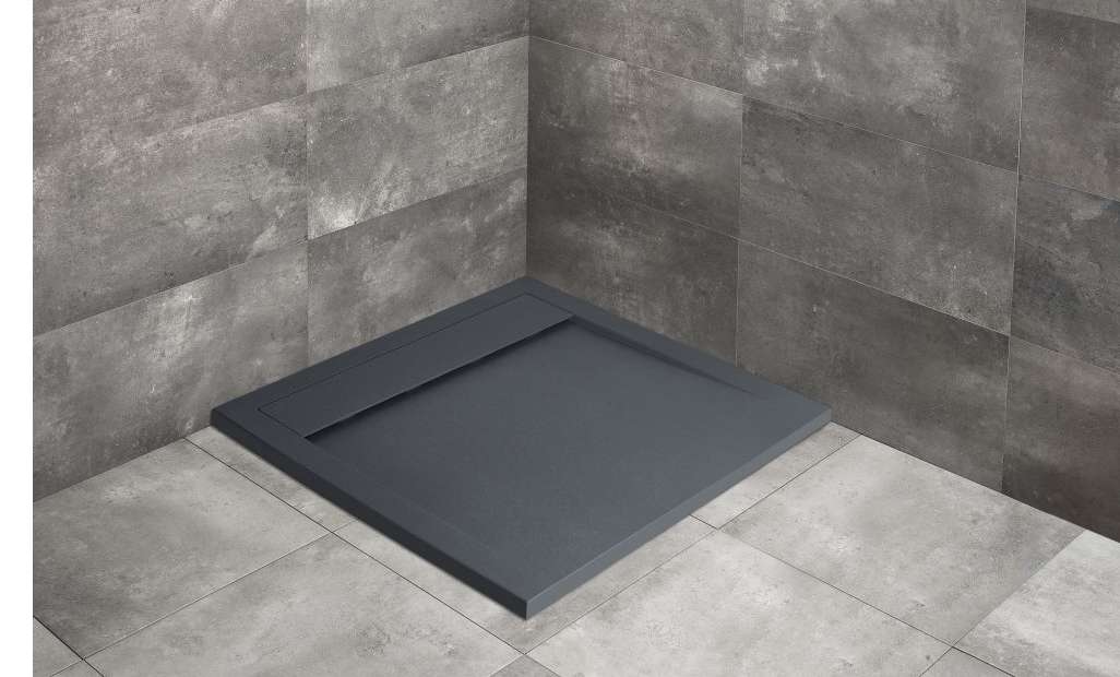 Darmowa Dostawa - Brodzik kwadratowy 90x90 cm antracyt Radaway Teos C HTC909064
