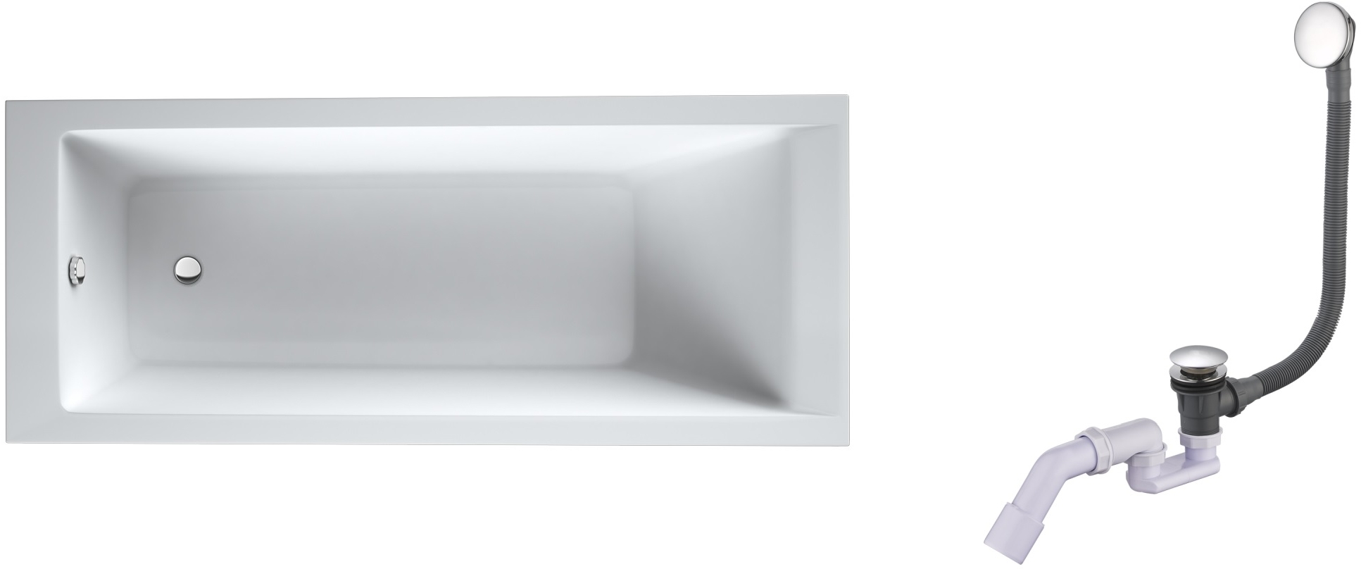 Darmowa Dostawa - Wanna prostokątna 150x70 cm Oltens Langfoss abset1424