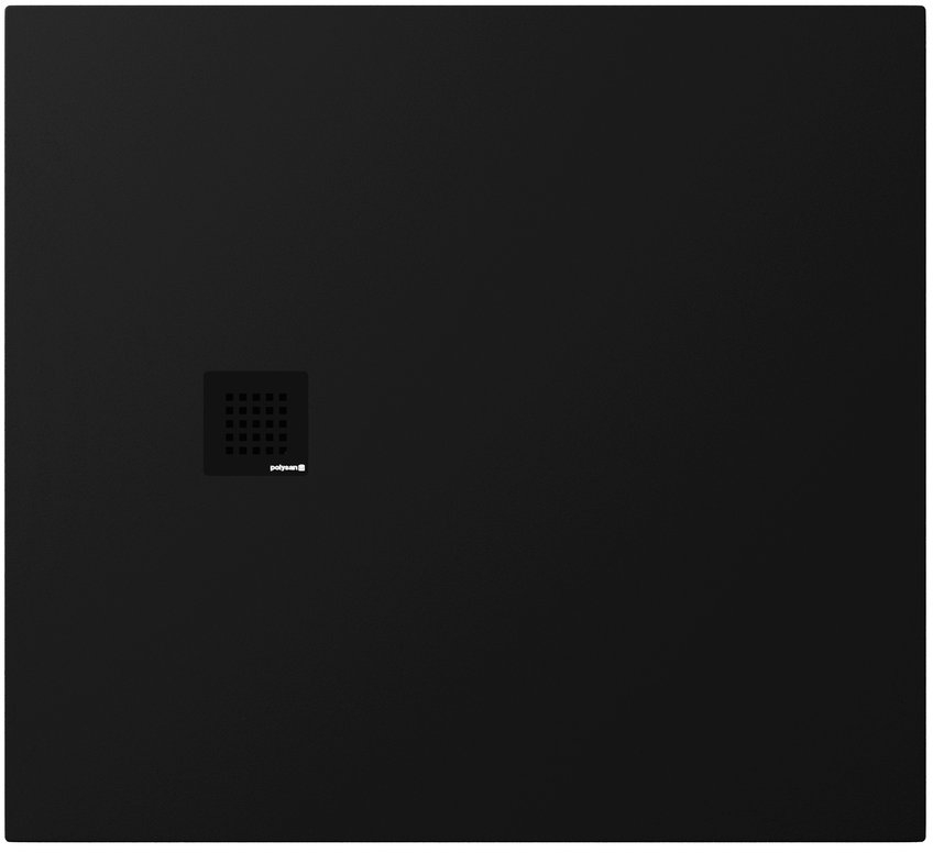 Darmowa Dostawa - Brodzik prostokątny 110x100 cm czarny Polysan Treneca 8431221