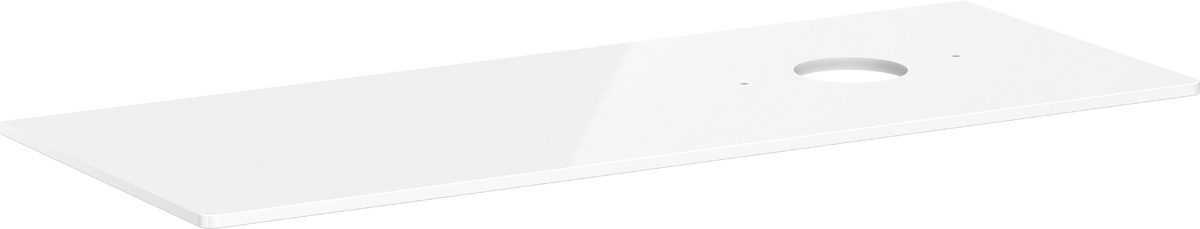 Darmowa Dostawa - Blat naszafkowy 136x55 cm biały Hansgrohe Xelu Q 54117050
