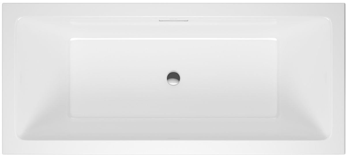 Darmowa Dostawa - Wanna prostokątna z kompletem odpływowym 159.5x75 cm Excellent Heaven Slim WAEXHEV16WHS/ARINFLOWCR