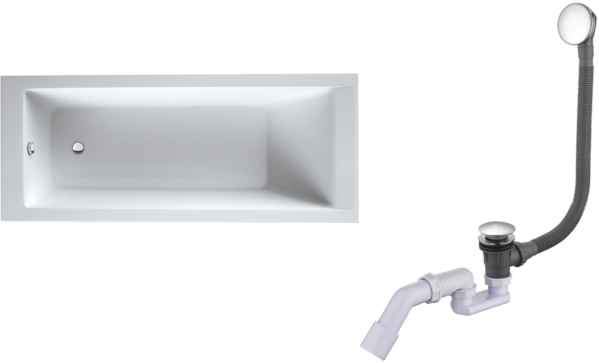 Darmowa Dostawa - Wanna prostokątna 170x70 cm Oltens Langfoss abset1413