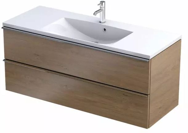 Darmowa Dostawa - Szafka 119.6x45.5x50 cm podumywalkowa wisząca dąb Oristo Etna OR52SD2S12078