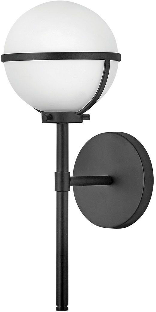 Darmowa Dostawa - Kinkiet 1x40 W biały-czarny Elstead Lighting Hollis HKHOLLIS1OBKBATH