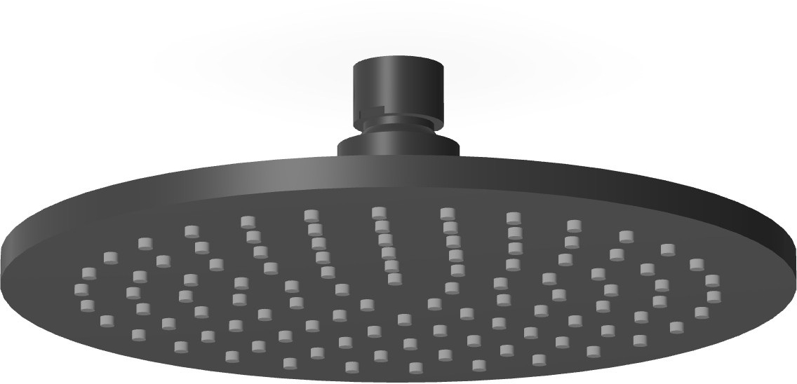 Darmowa Dostawa - Deszczownica 20x20 cm okrągła czarna Zucchetti Closer Z94265N6