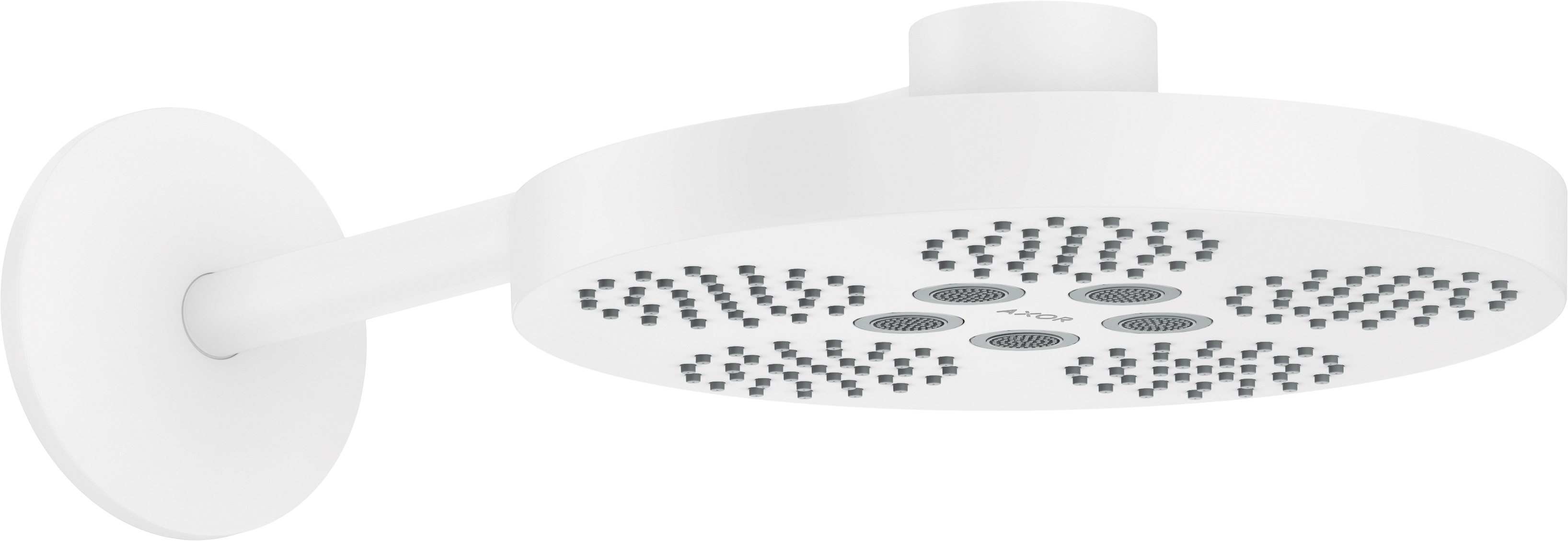Darmowa Dostawa - Deszczownica z ramieniem 28x28 cm okrągła biały Axor One 48492700