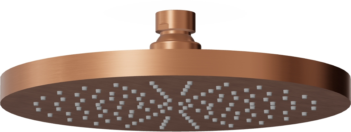 Darmowa Dostawa - Deszczownica 20x20 cm okrągła miedź Zucchetti Helm Z94263XP91