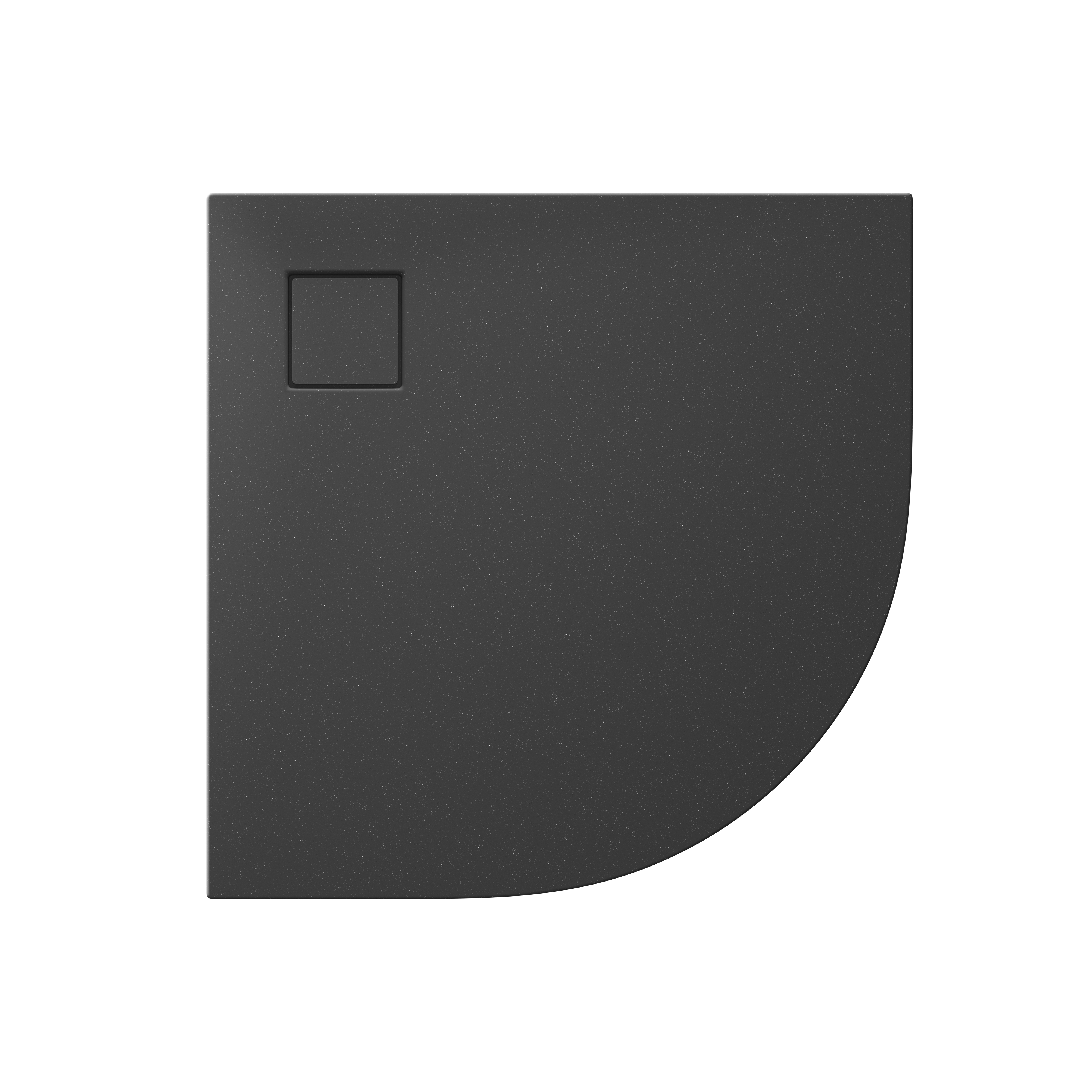 Darmowa Dostawa - Brodzik półokrągły 90x90 cm czarny Cersanit Tako S932164