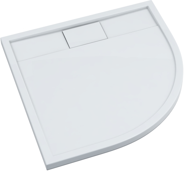 Darmowa Dostawa - Brodzik półokrągły 90x90 cm biały Schedline Charis 3SPC3O9090