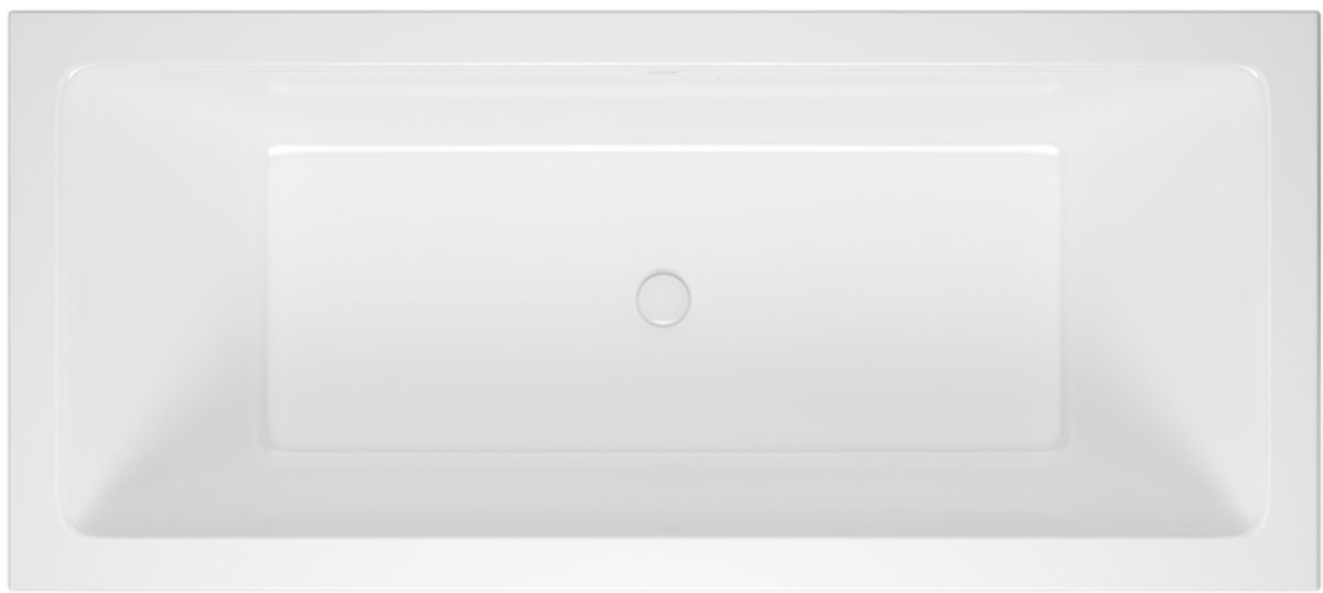 Darmowa Dostawa - Wanna prostokątna z kompletem odpływowym 169.5x75 cm Excellent Heaven Slim WAEXHEV17WHS/ARINFLOWWH