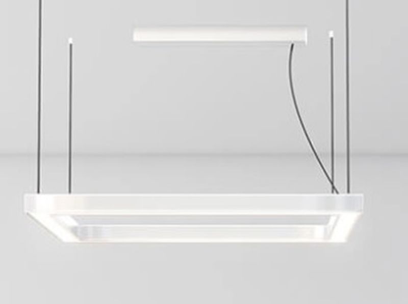 Darmowa Dostawa - Lampa wisząca 1x84 W biała zoomLED Kwadrat 5903714982356