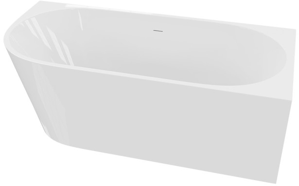 Darmowa Dostawa - Wanna przyścienna 160x75 cm prostokątna biała LaVita Caldera 5900378333753
