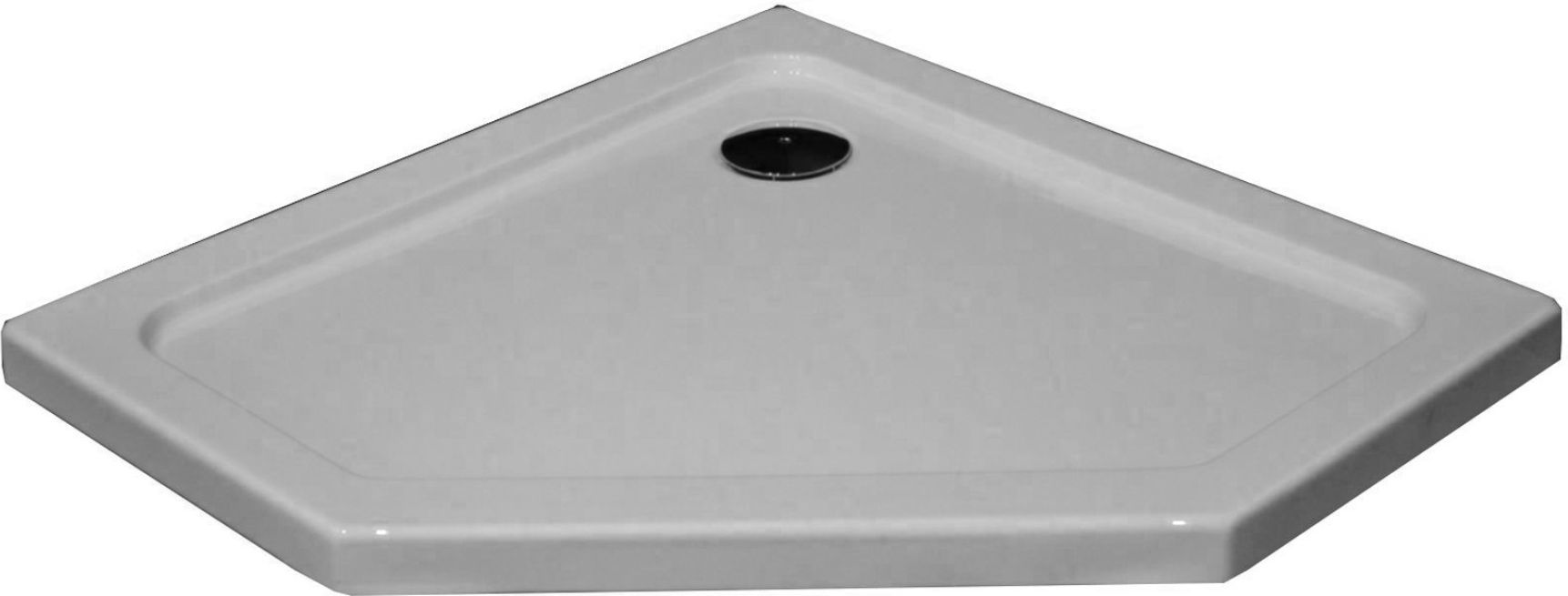 Darmowa Dostawa - Brodzik pięciokątny 90x90 cm biały Sea-Horse Stylio BKB022PP