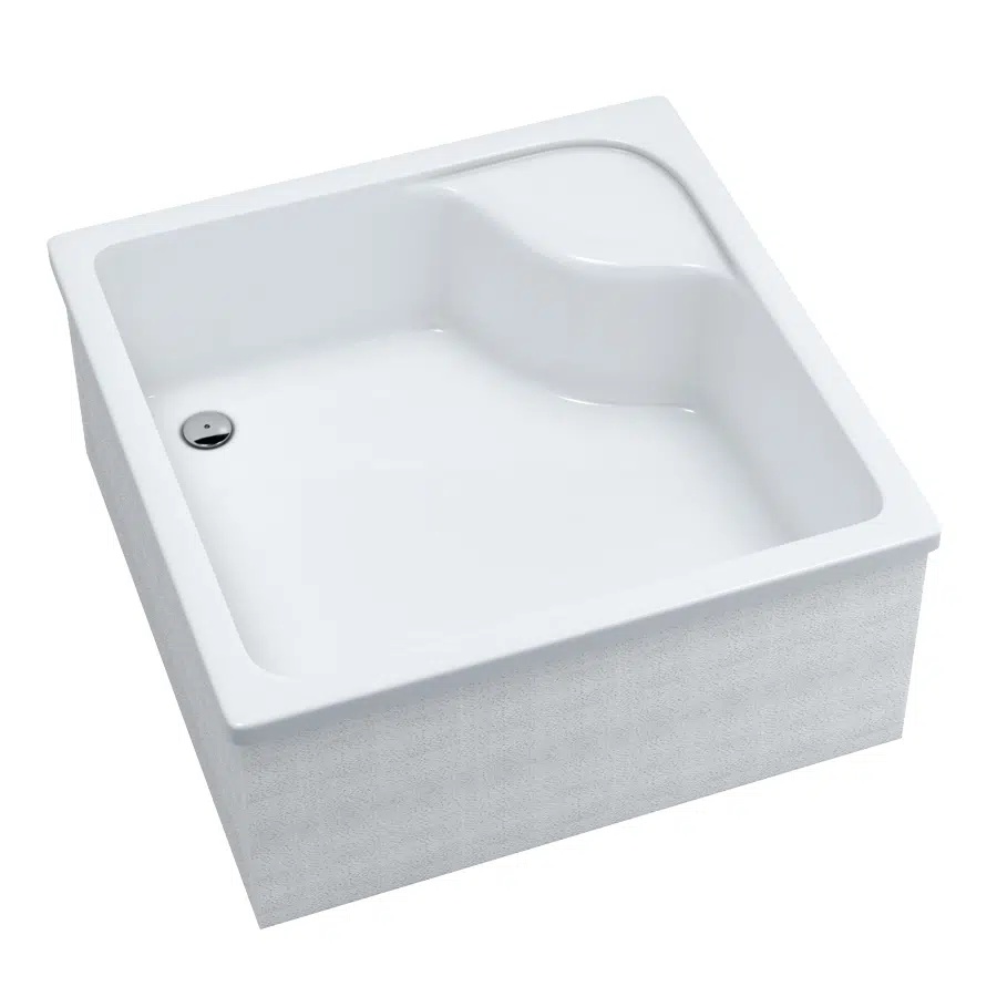 Darmowa Dostawa - Brodzik kwadratowy 80x80 cm biały Schedpol Dante 3032