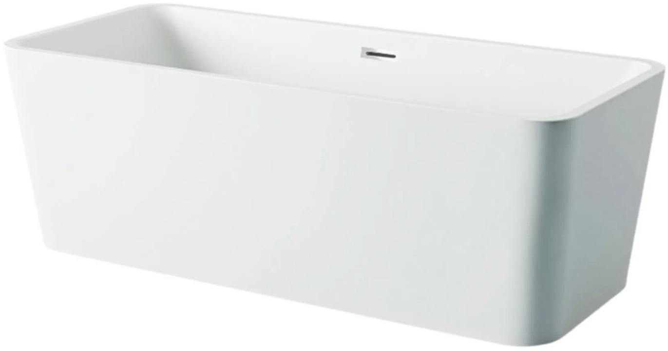 Darmowa Dostawa - Wanna wolnostojąca 170x80 cm prostokątna biała Balneo Roma J01010101011