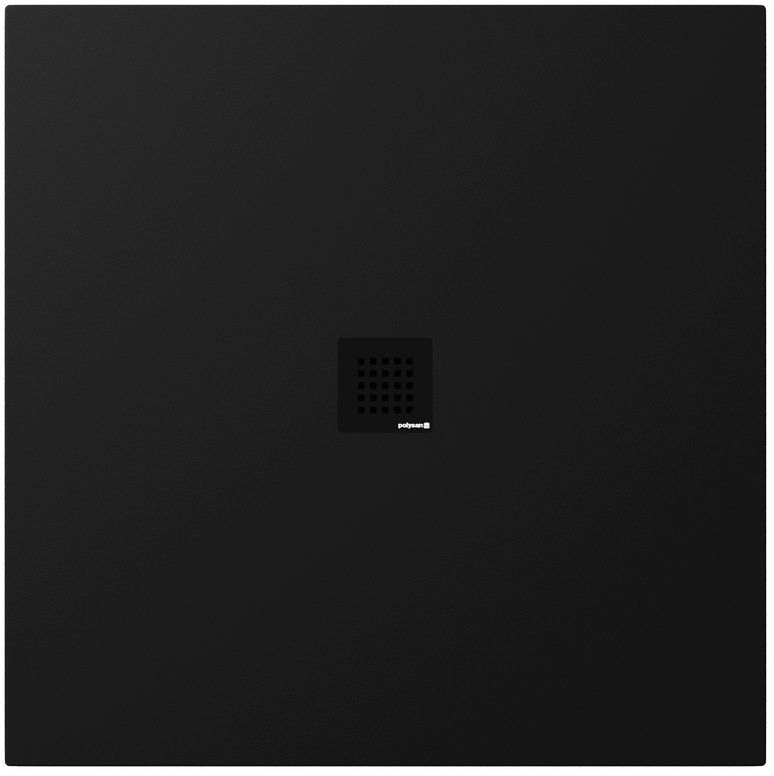 Darmowa Dostawa - Brodzik kwadratowy 100x100 cm czarny Polysan Treneca 8430121