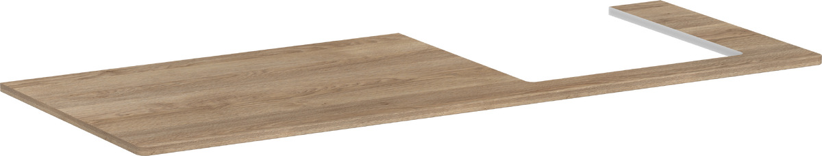 Darmowa Dostawa - Blat naszafkowy 136x55 cm dąb Hansgrohe Xelu Q 54098230