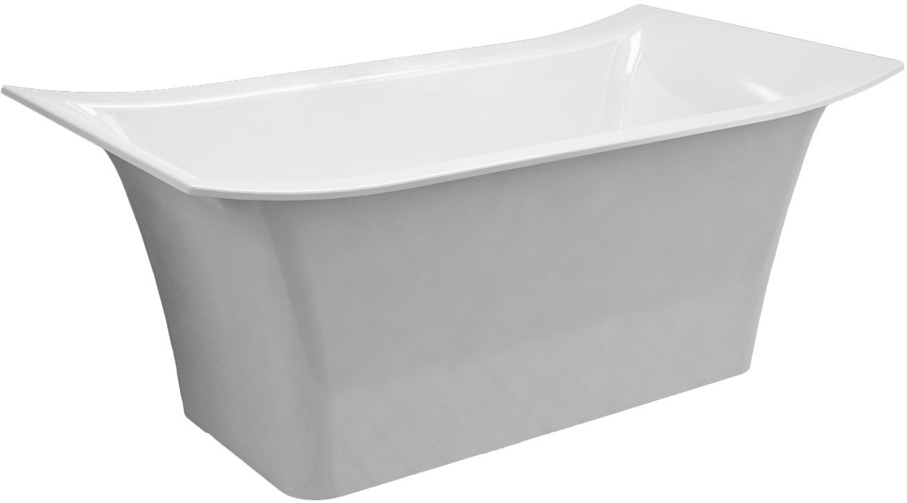 Darmowa Dostawa - Wanna wolnostojąca 162.5x82 cm prostokątna biały Sanitti Due 11020000