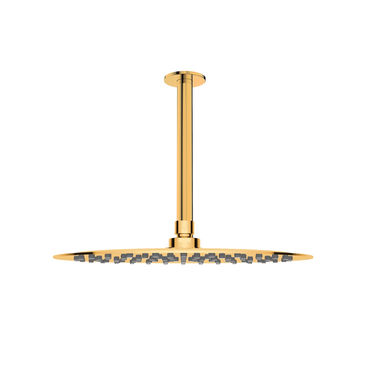 Darmowa Dostawa - Deszczownica z ramieniem 30x30 cm okrągła złoty połysk Oltens Vindel 36082800