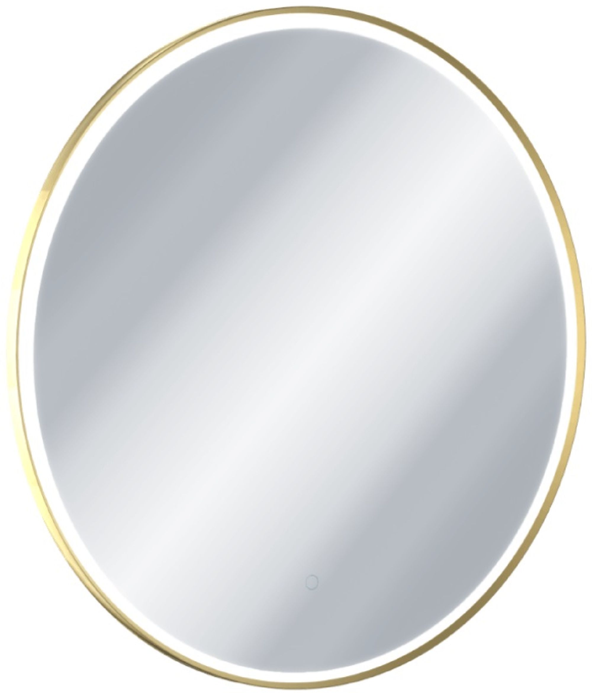 Darmowa Dostawa - Lustro 100x100 cm okrągłe z oświetleniem z matą grzewczą złoty Excellent Corido DOEXCO100GL