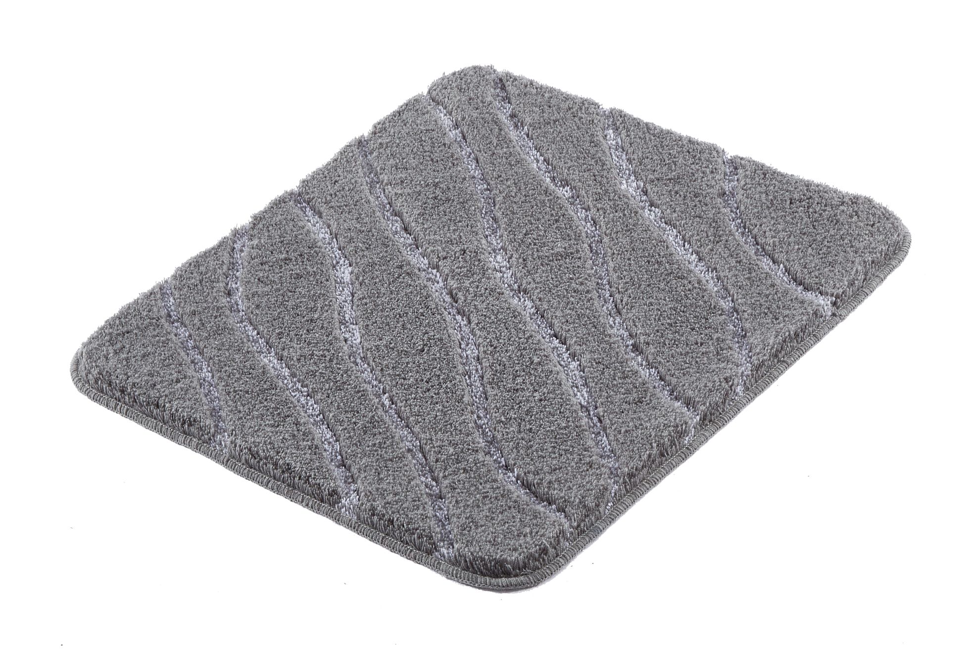 Darmowa Dostawa - Dywanik łazienkowy 65x55 cm prostokątny szary Kleine Wolke Tram 9189901539