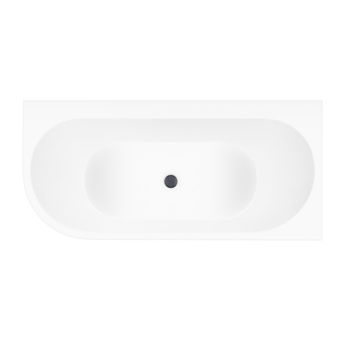 Darmowa Dostawa - Wanna narożna 160x75 cm prostokątna biała Oltens Hulda abset6857