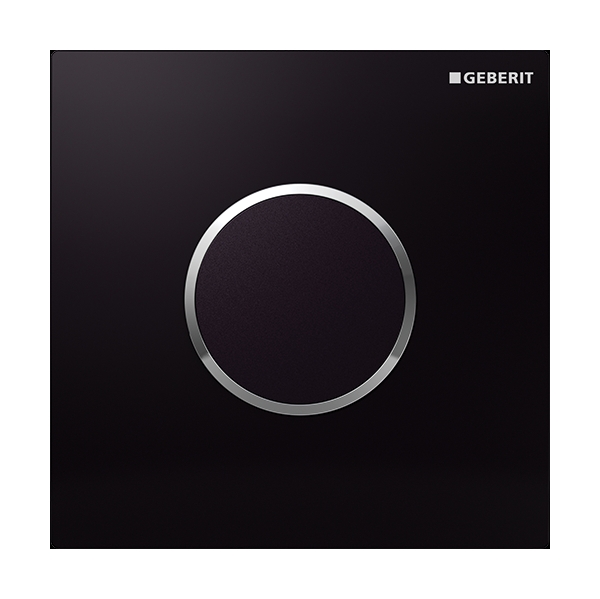Darmowa Dostawa - Przycisk spłukujący do pisuaru chrom błyszczący-czarny Geberit Sigma 116035KM1