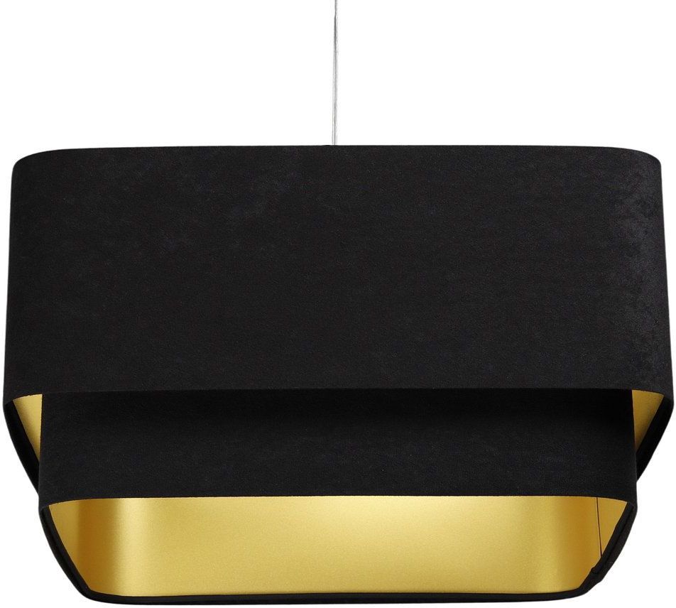 Darmowa Dostawa - Lampa wisząca 1x60 W czarna-złota BPS Koncept Kwadro Duo Sue KWD019