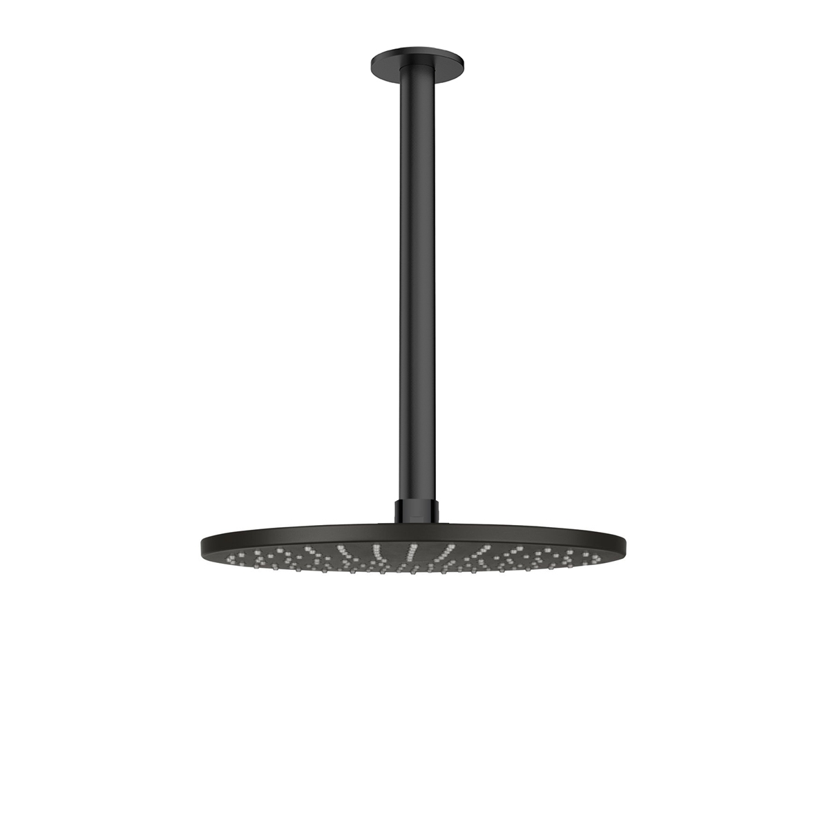 Darmowa Dostawa - Deszczownica z ramieniem 22x22 cm okrągła czarny mat Oltens Atran 36084300