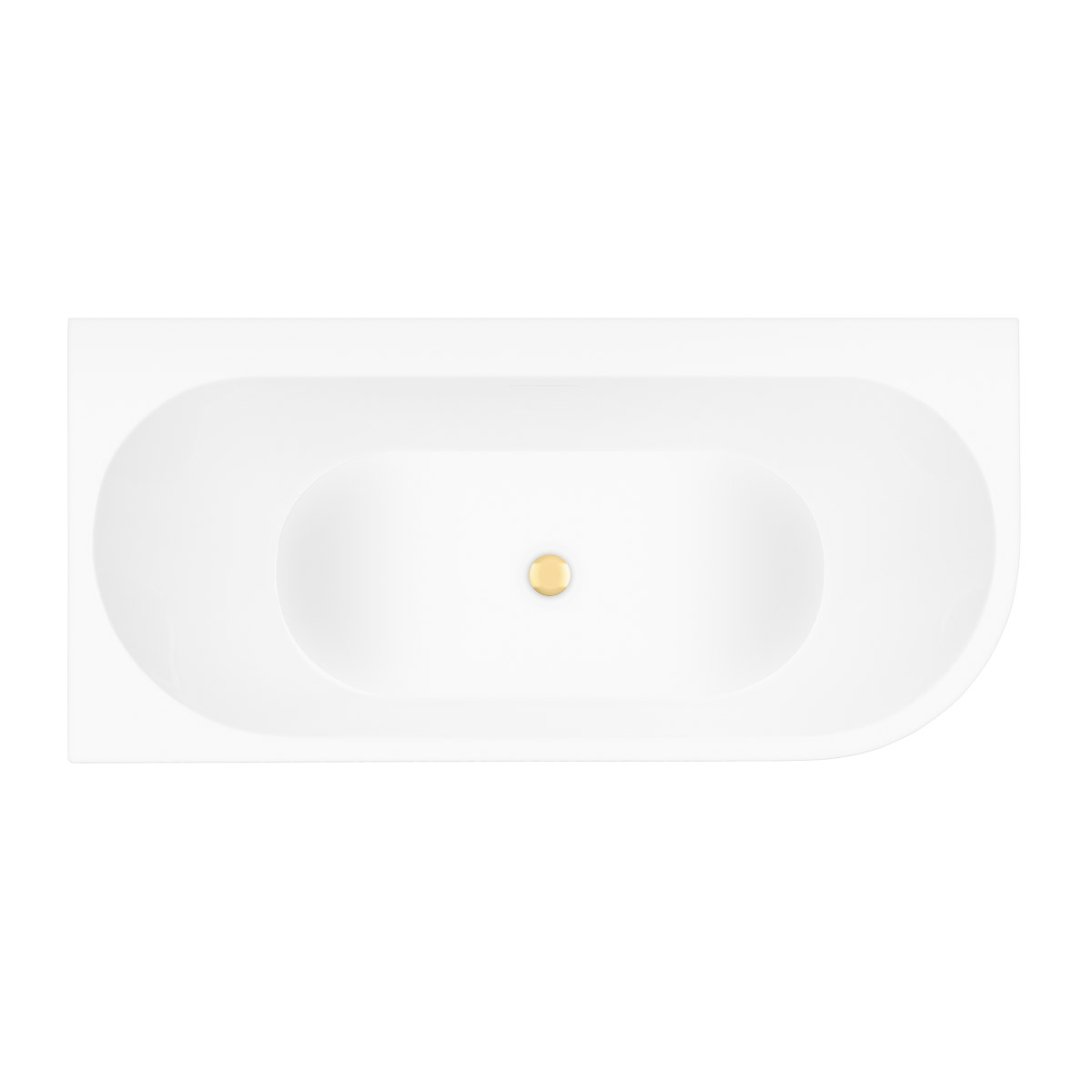 Darmowa Dostawa - Wanna narożna 160x75 cm prostokątna biała Oltens Hulda abset6864