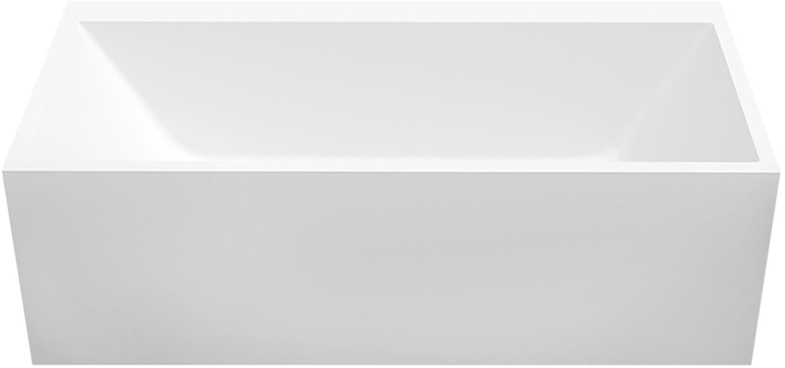 Darmowa Dostawa - Wanna wolnostojąca 170x80 cm prostokątna biała Cristalstone Linea Ideal W1700WRT12BEZPRZELEWU