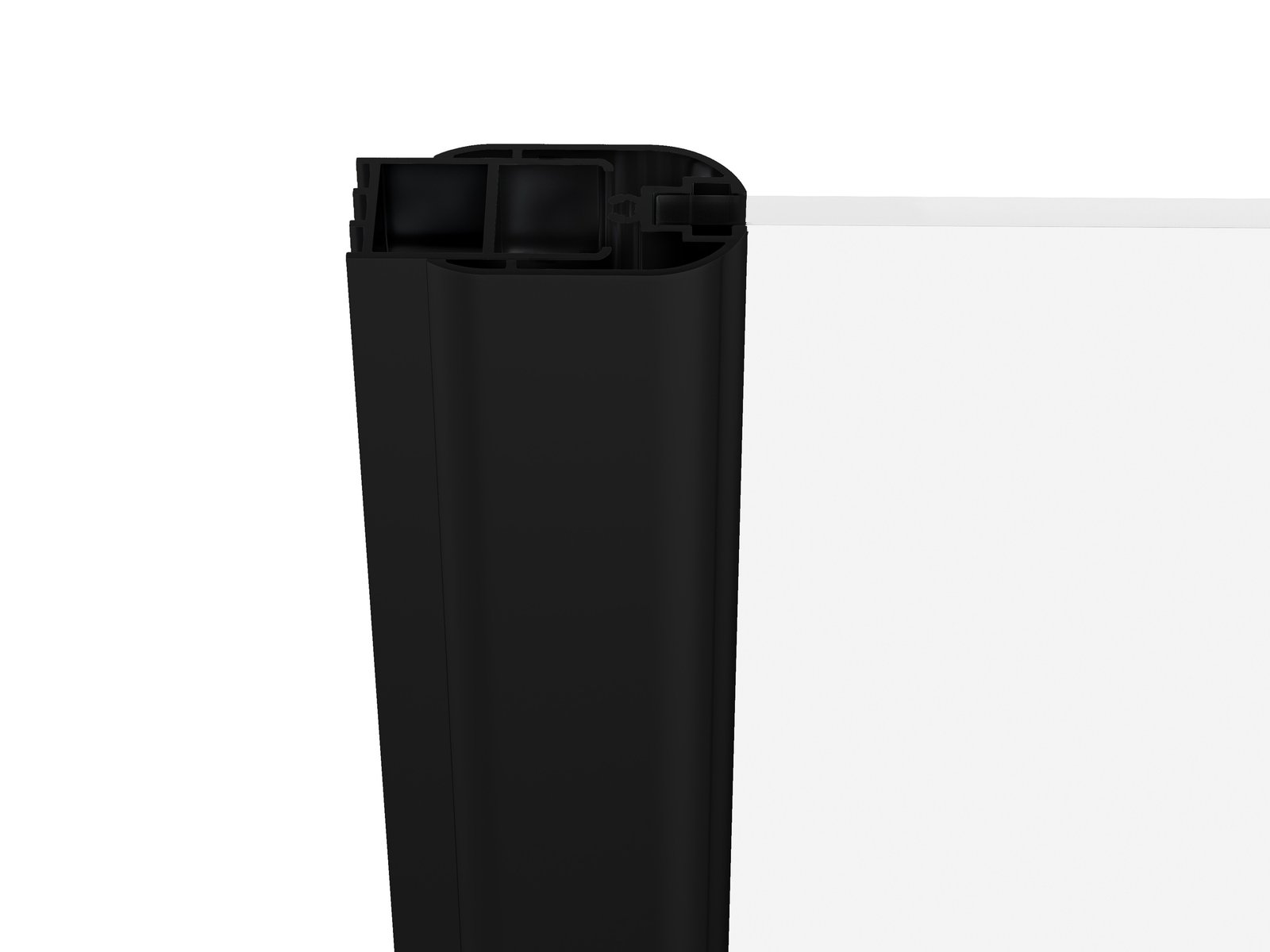 Darmowa Dostawa - Drzwi prysznicowe 90 cm uchylne czarny mat/szkło przezroczyste Ravak Chrome 1QV70301Z1