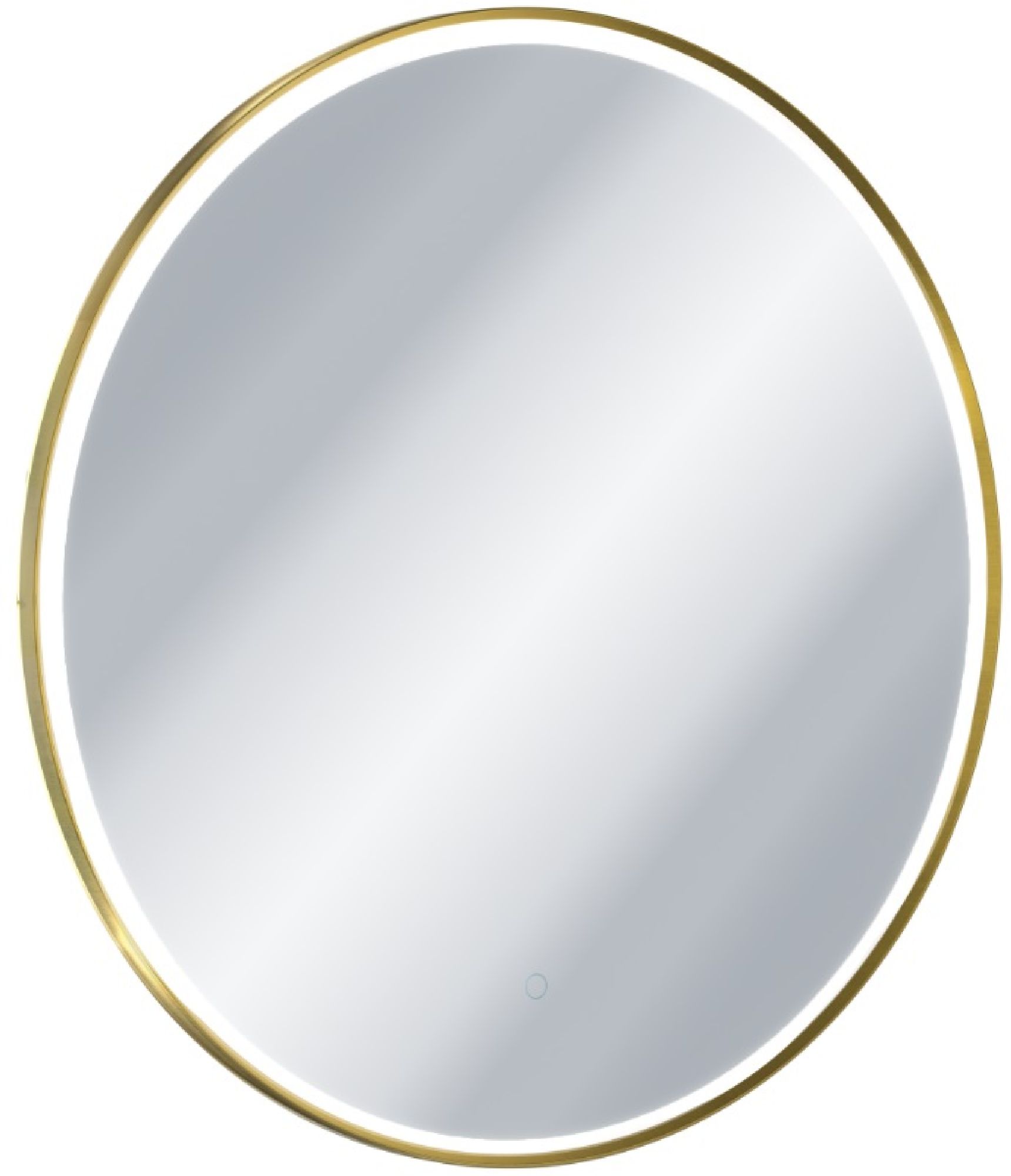 Darmowa Dostawa - Lustro 80x80 cm okrągłe z oświetleniem z matą grzewczą złoty Excellent Corido DOEXCO080GB