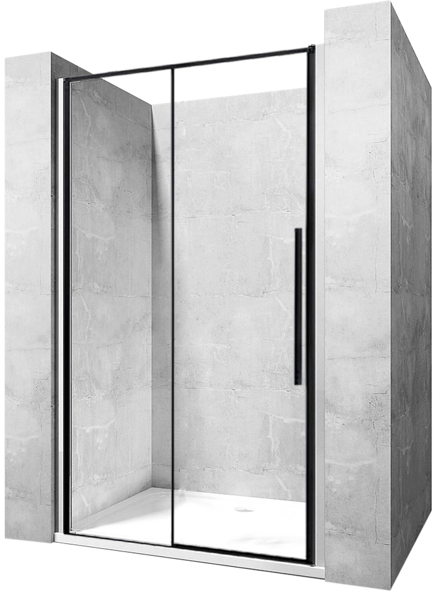 Darmowa Dostawa - Drzwi prysznicowe 150 cm rozsuwane do wnęki Rea Solar Black REAK6360