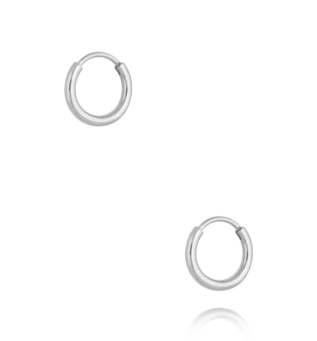 Kolczyki kółka srebrne z tytanu KSA2168